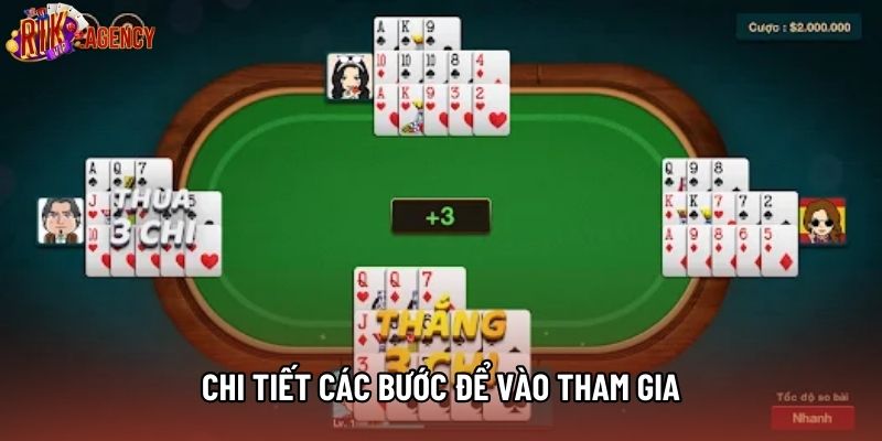 Chi tiết các bước để vào tham gia