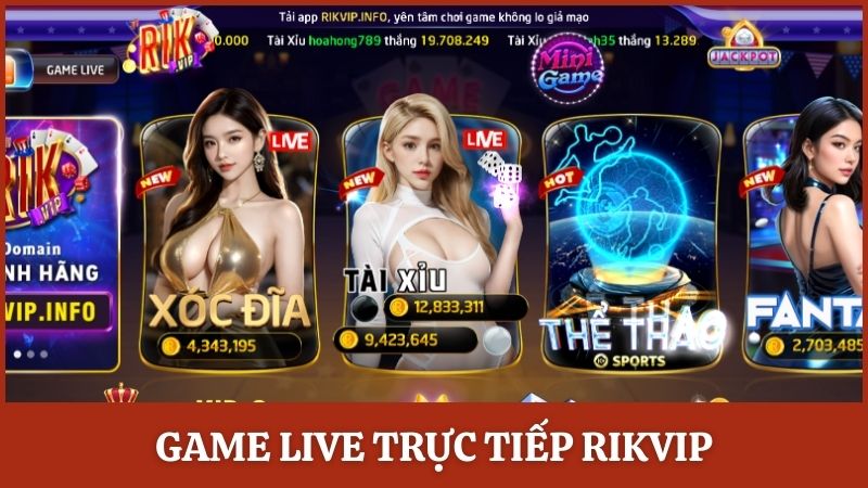 Game live trực tiếp với nhiều bàn chơi và dealer quyến rũ