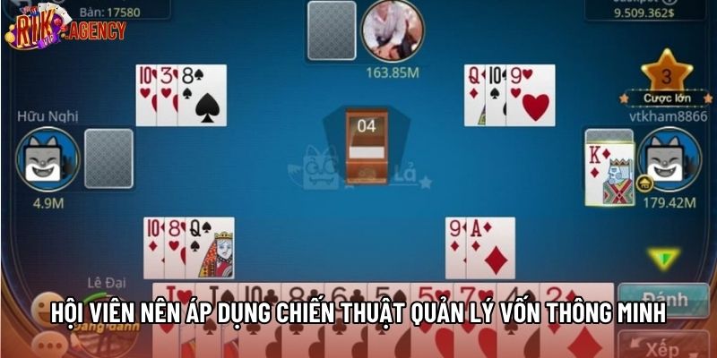 Hội viên nên áp dụng chiến thuật quản lý vốn thông minh