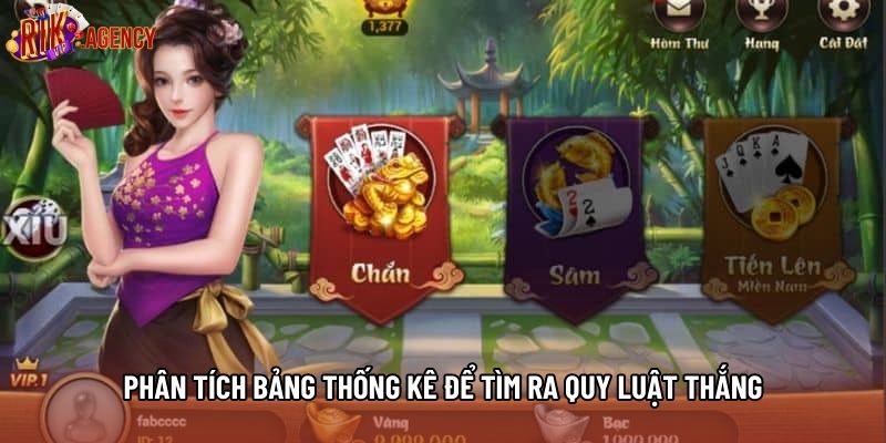 Phân tích bảng thống kê để tìm ra quy luật thắng