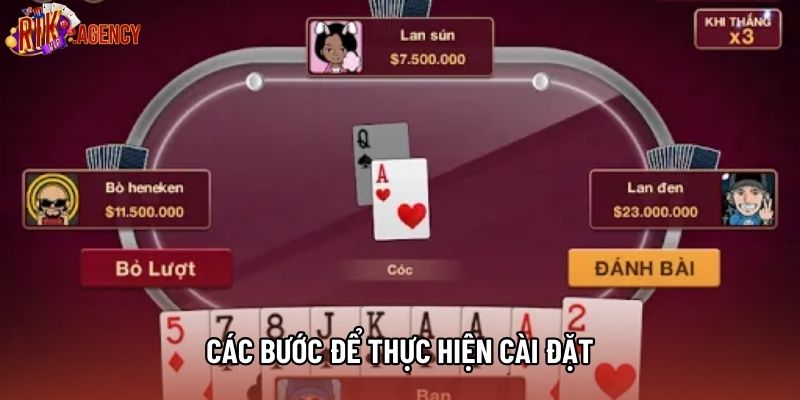 Các bước để thực hiện cài đặt