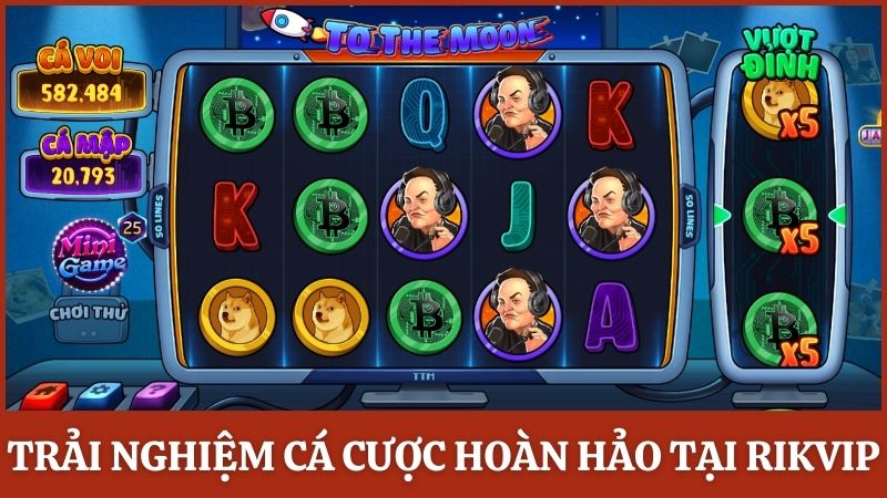 Trải nghiệm cá cược hoàn hảo tại cổng game Rikvip